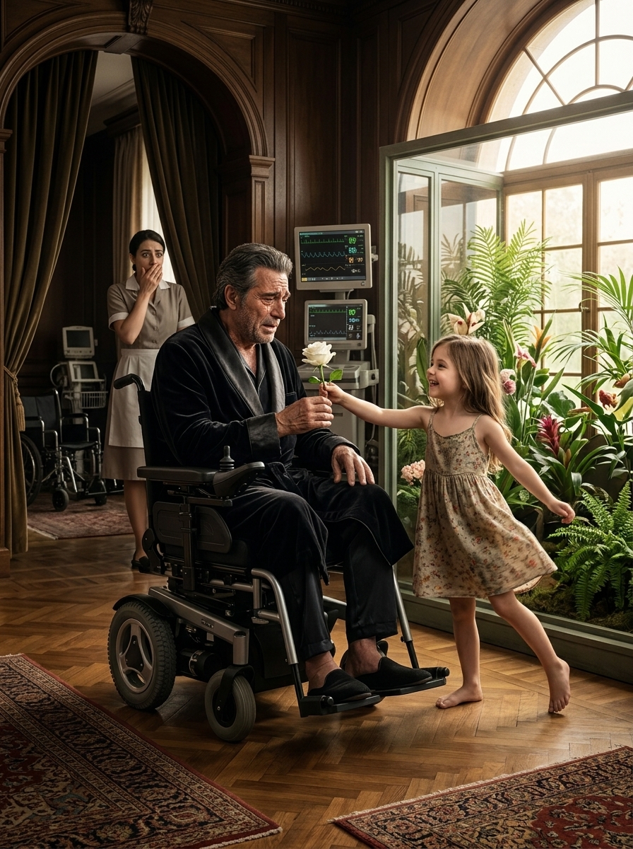 Ninety-Nine Doctors Gave Up on the Paralyzed Mafia Boss 8 Years—Then the Maid’s Little Girl Danced in His Forbidden Garden in his room and Did the Unthinkable