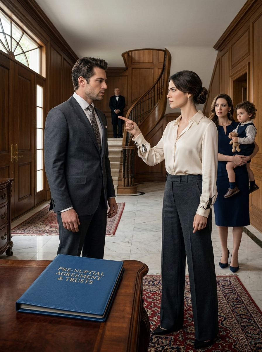 When my billionaire husband returned home after three years working away from home, he didn’t come home alone… He came home with his mistress and a toddler—but the blue folder in my hallway took back the life he had been spending like his own
