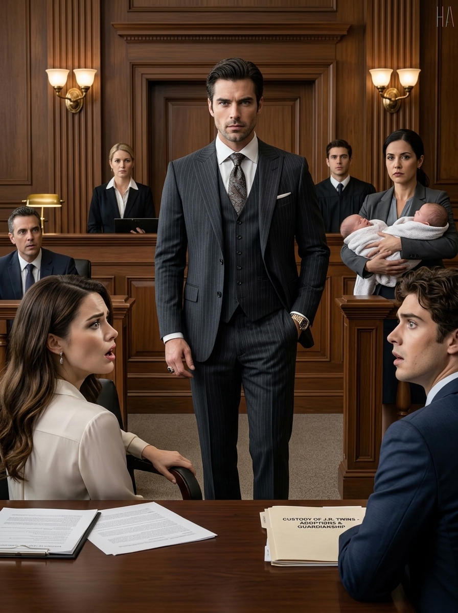 She Died Giving Birth To Twins, And The Mistress Thought She Won. When His Mistress Took the Dead Wife’s Bed—Then the real Father of the Twins Walked Into Court as Billionaire Mafia…..