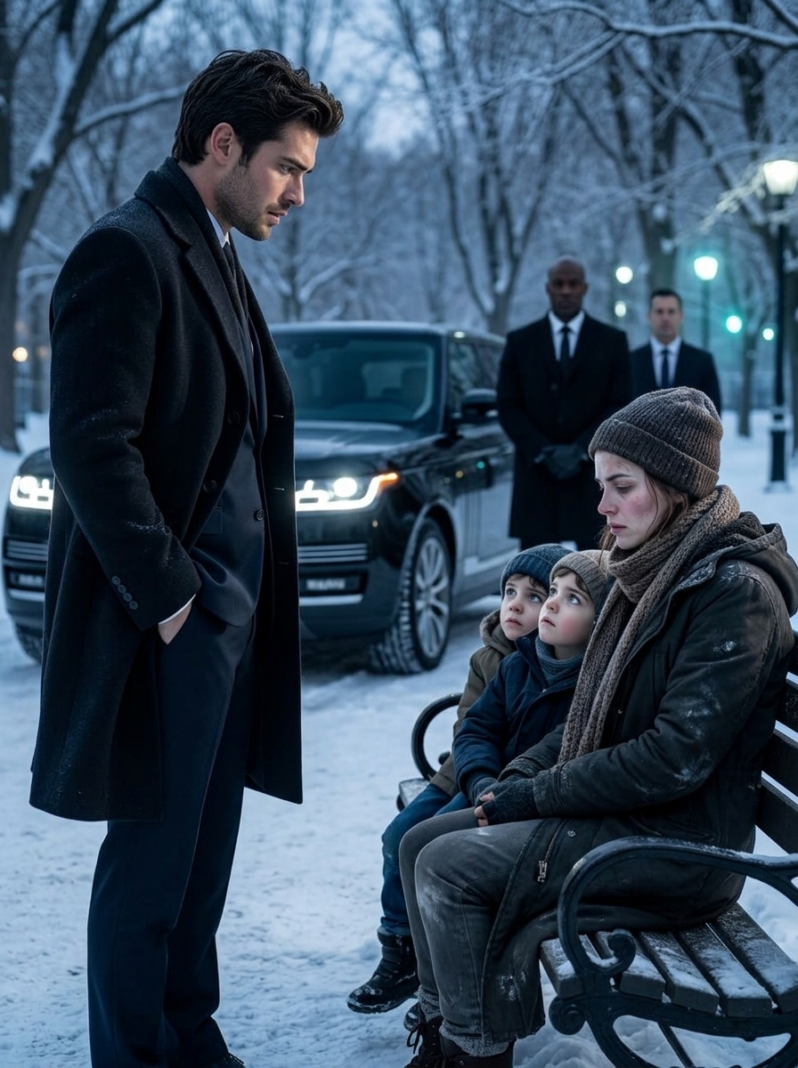 The Mafia Boss Found His Lost Lover Freezing on a Park Bench—Then the Twins Looked Up With His Eyes