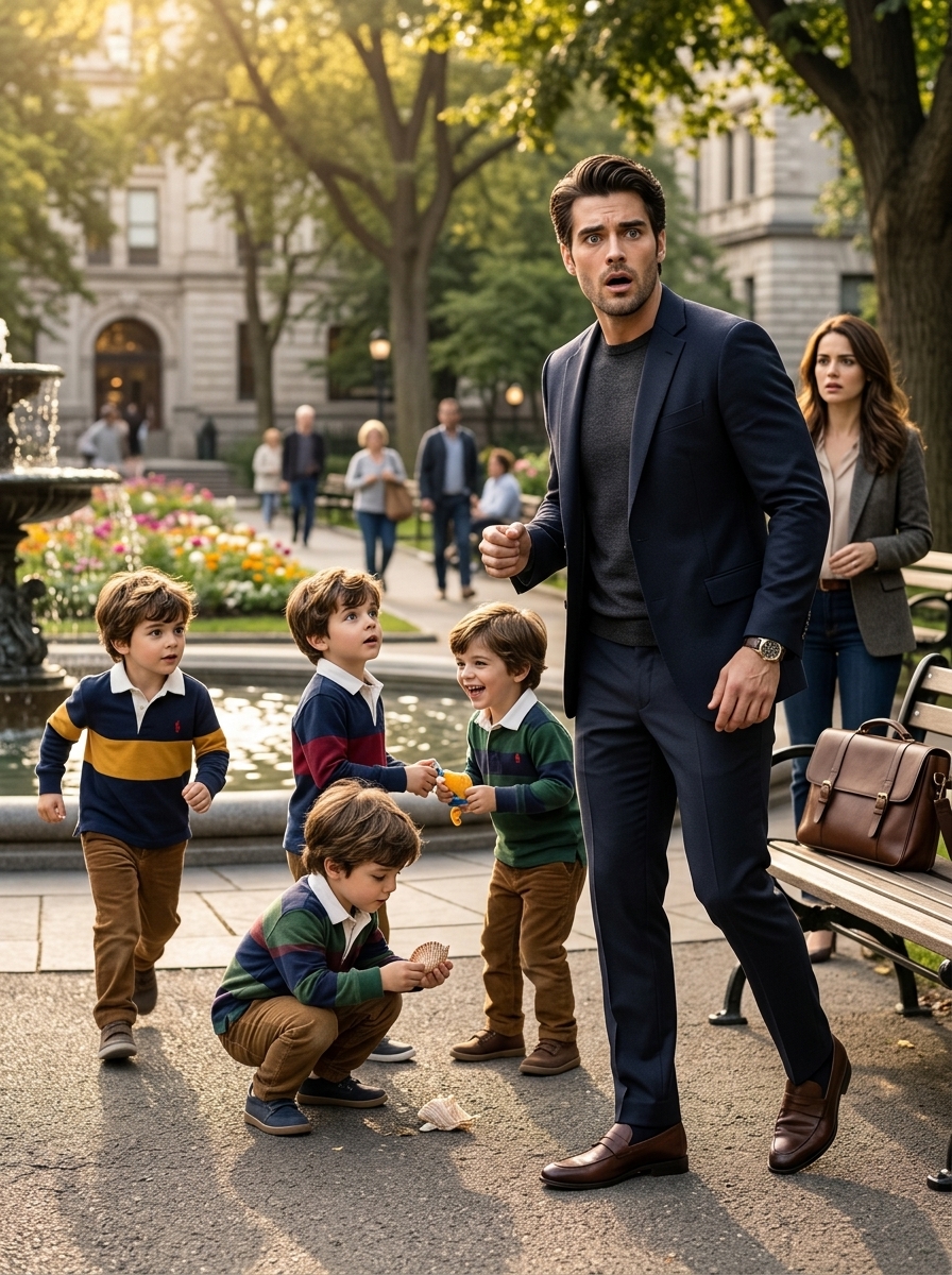 The Millionaire Was Told He Could Never Have Children—Then He Saw Four Little Boys With His Face In A Public Park
