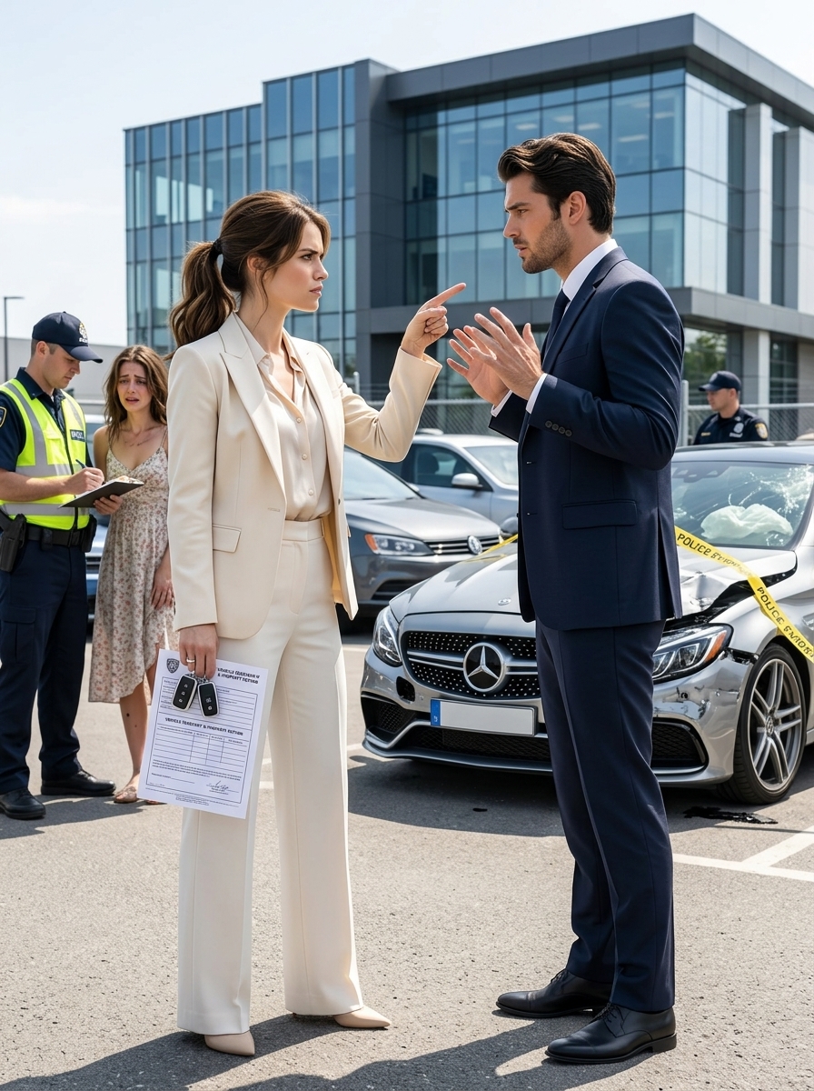 My Husband Gave My Mercedes to His Mistress—When She Totaled It, I Reported It Stolen and Took Back More Than My Car