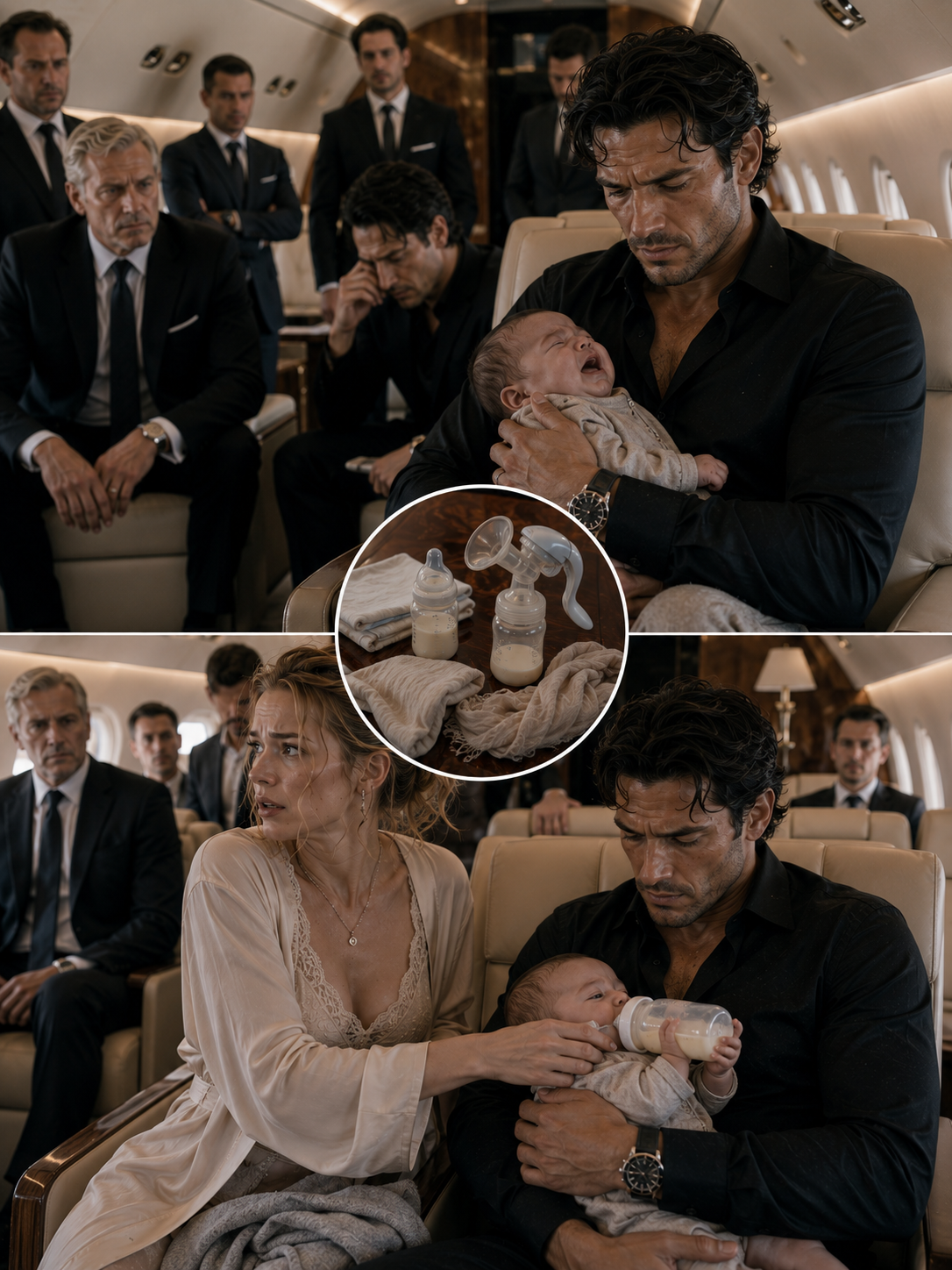 The Mafia Boss’s Baby Was Crying at 30,000 Feet — And the Grieving Mother Four Rows Back Was the Only One Who Could Save Her