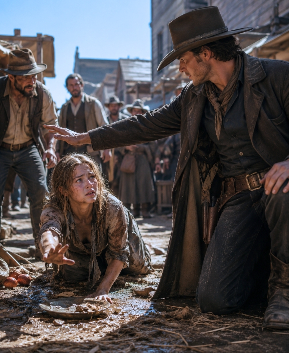 She Begged for Food on the Streets… Until a Cowboy Declared, “Nobody Touches Her Again.”