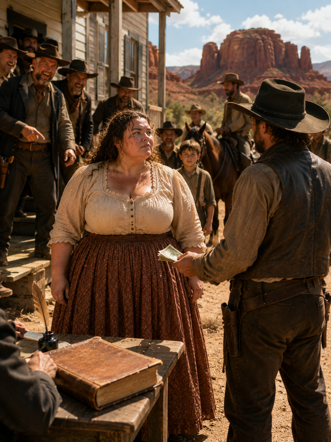 They Mocked the Rancher for Paying Five Dollars for a “Broken” Girl—Then He Uncovered the Secret They Buried Beneath Red Mesa