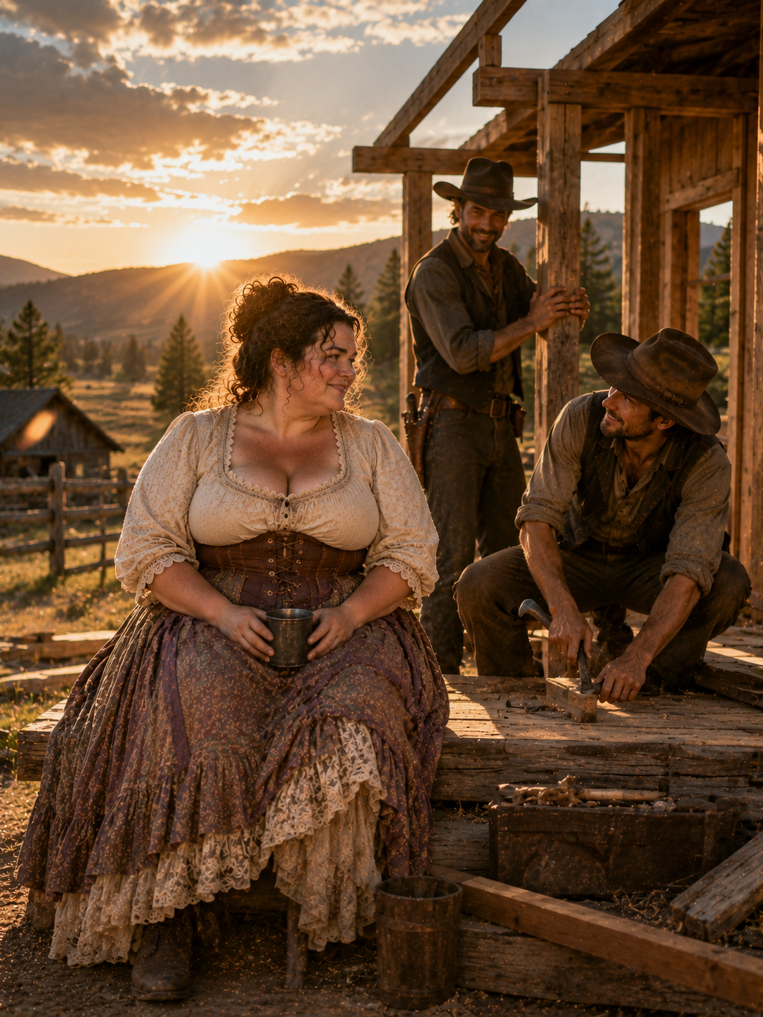 The Big Girl Slept in a Barn Her First Night—Then Woke Up to the Sound of Cowboys Building Her Future