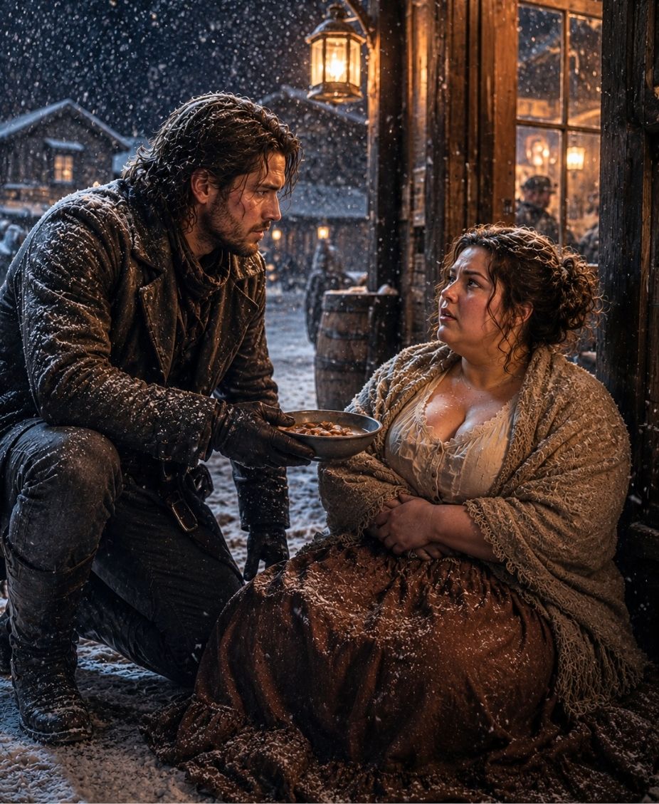 She Was Freezing Outside a Wyoming Saloon When a Silent Mountain Man Helped Her—Then Trouble Rode In Carrying Her Father’s Greatest Betrayal