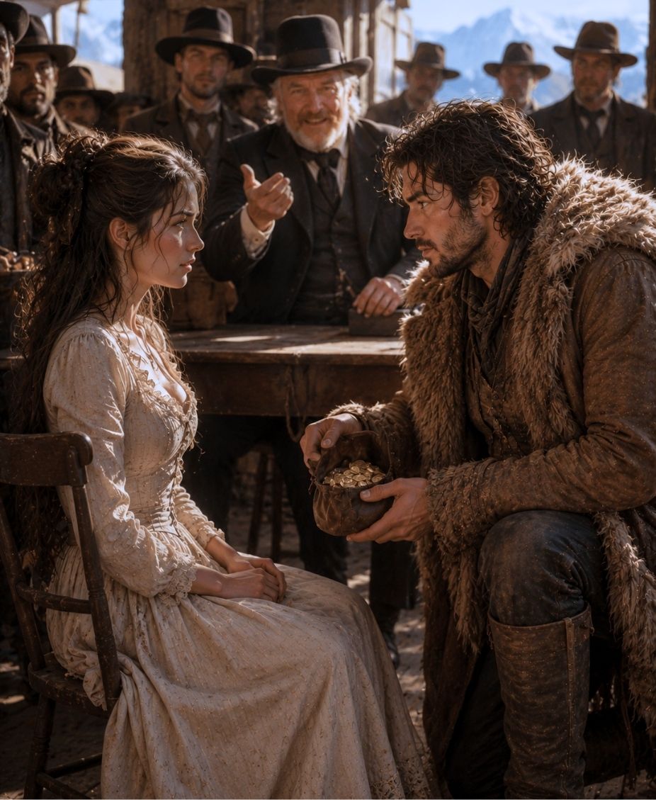“Is She Mute?” the Broker Mocked—But the Mountain Man Chose Her, Shared His Bed, and Broke Down at the Altar