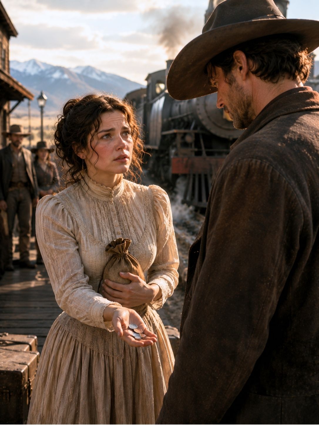 A grieving Montana cowboy swore he’d never marry a mail-order bride—until a desperate Boston seamstress stepped off the train with nothing left