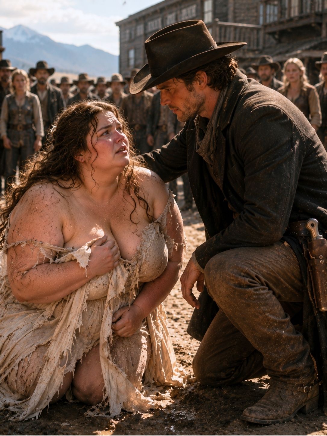 They tore the obese girl’s only dress — then the cowboy made everyone regret it