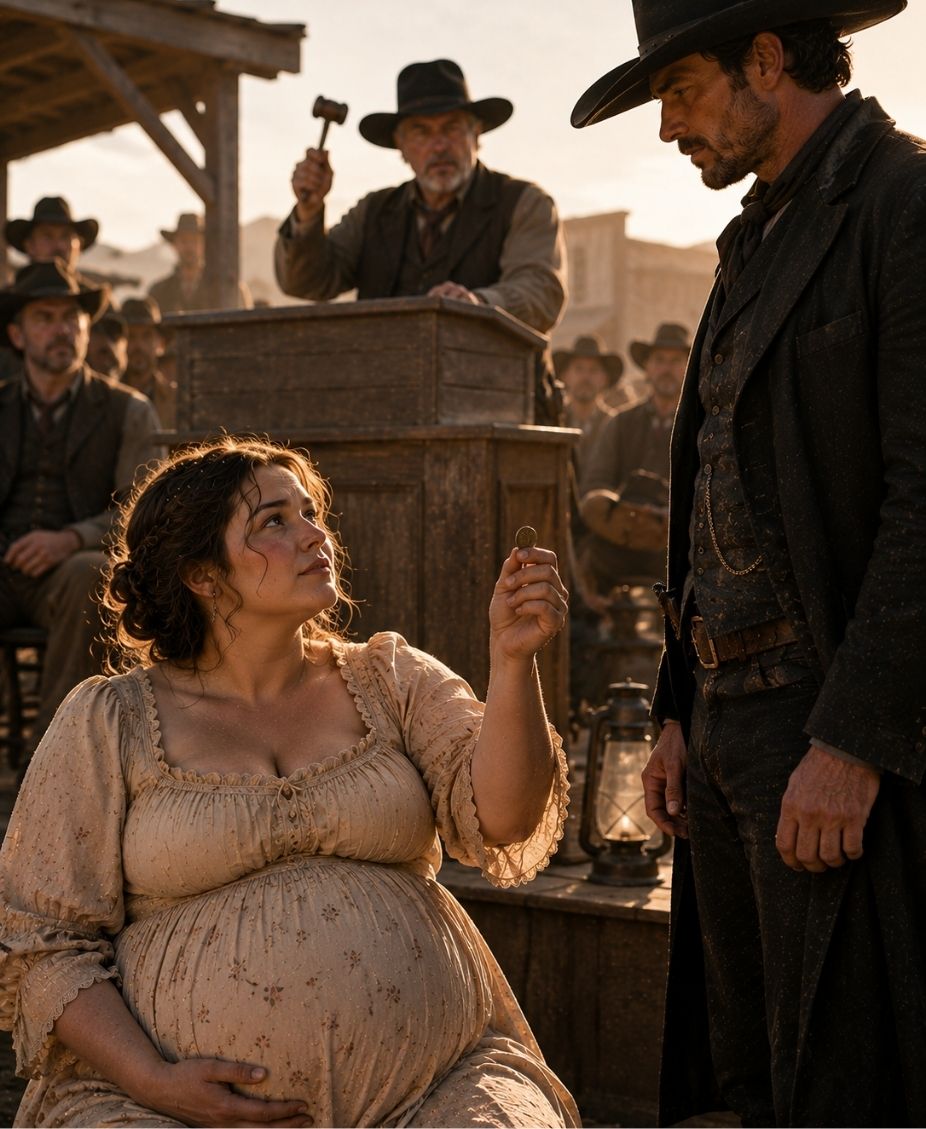 Pregnant and Desperate to Save Her Ranch, She Bid $50 at a Labor Auction, and the Man Picked Her Anyway