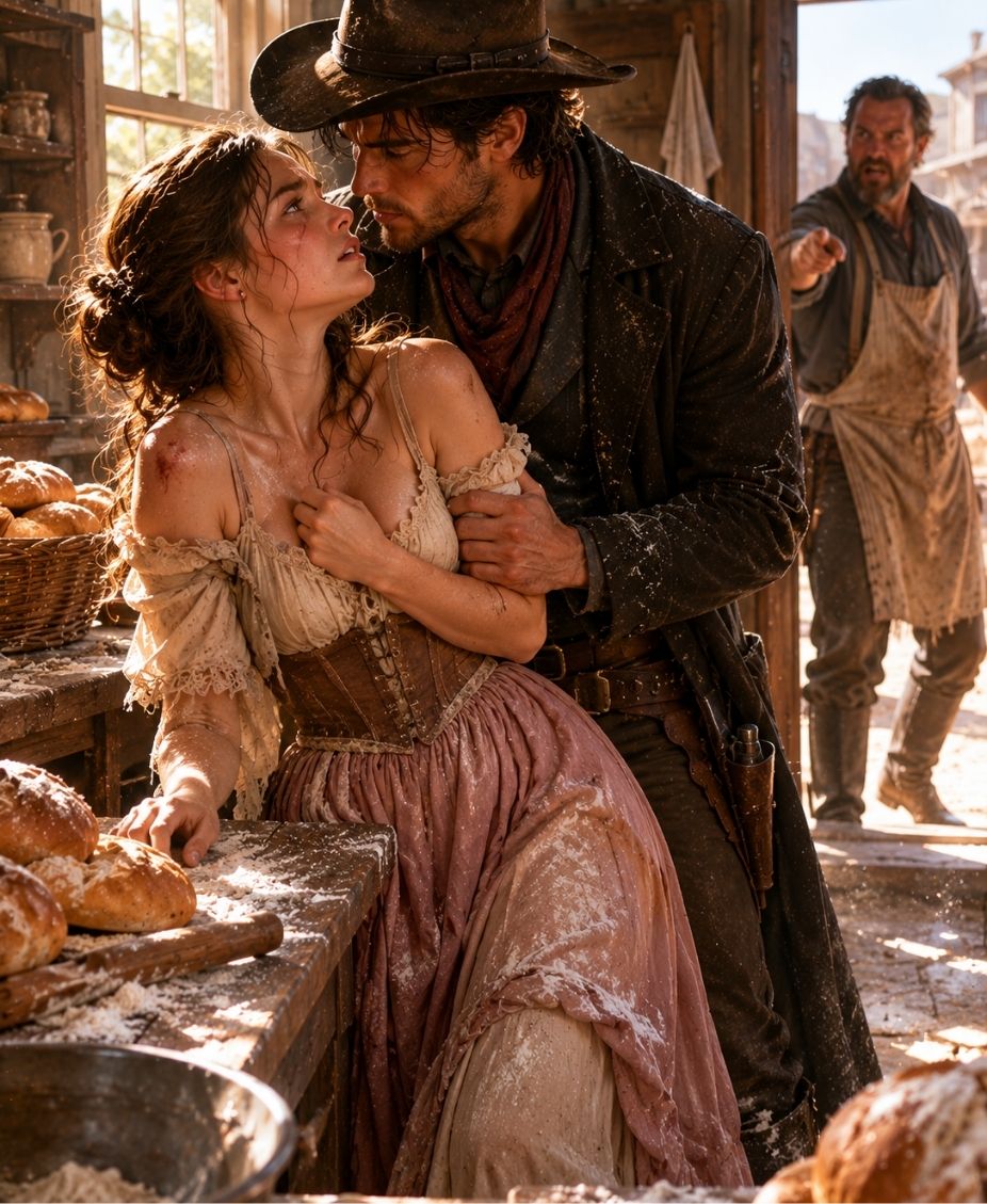 The Baker’s Daughter Fled Her Cruel Father — A Cowboy Offered His Name and Protection