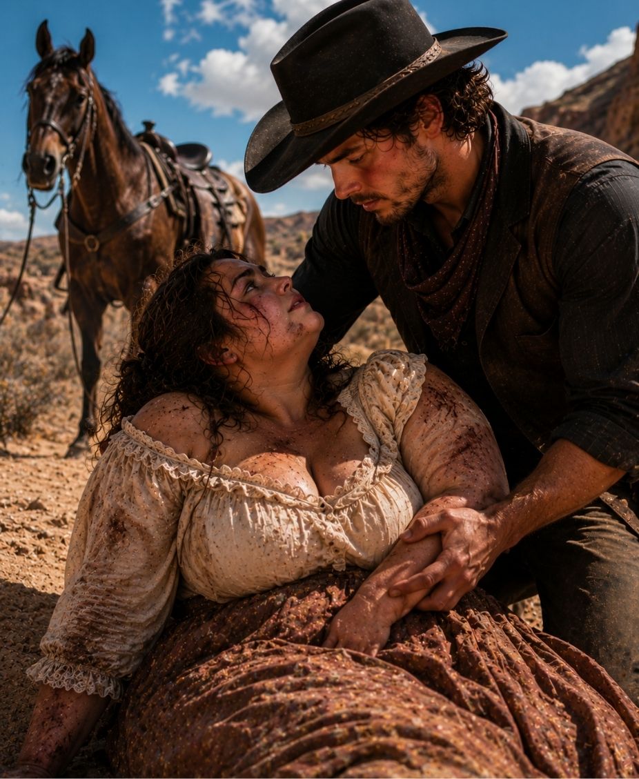 A Plus-Size Woman Was Beaten And Left On The Road—A Cowboy Found Her And Brought Her Home