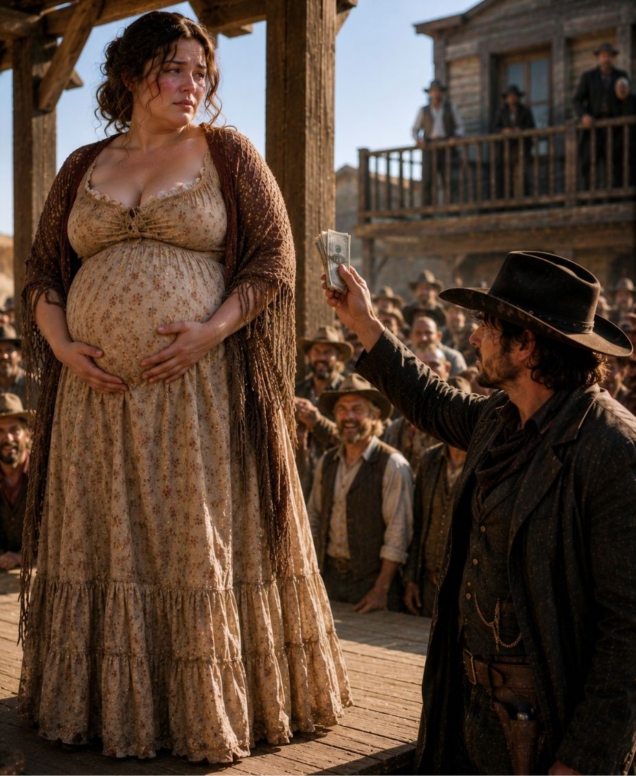 Eight Months Pregnant and Mocked by the Crowd—He Paid $120 for the Woman No One Wanted and Took Her Home