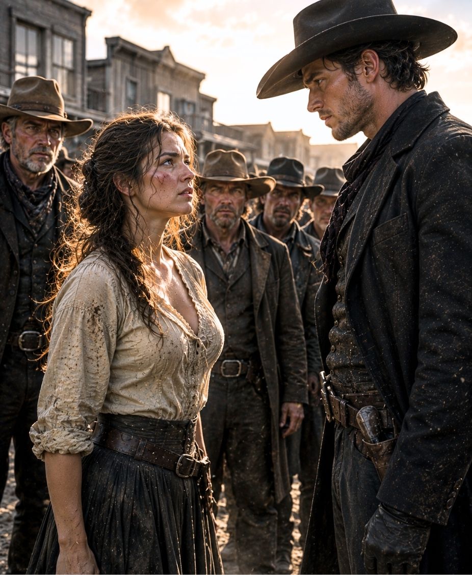 A Lone Rancher Was Cornered by the Whole Town Until a Silent Cowboy Spoke Five Words and Changed Everything