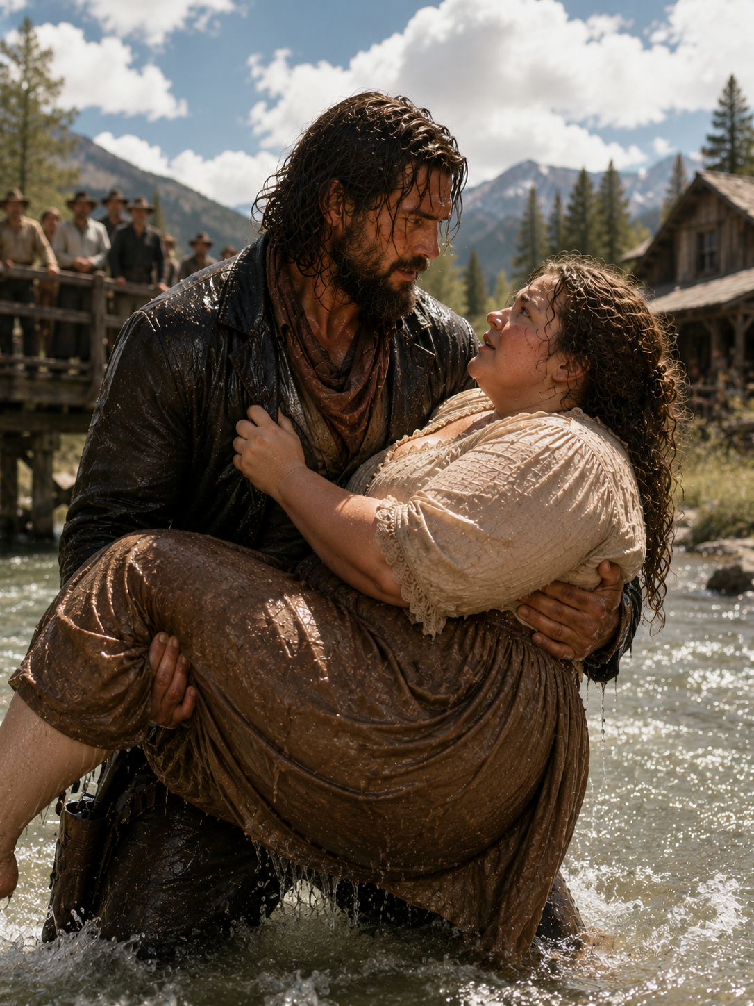“Don’t Thank Him—He Paid for You,” They Said… But the Mountain Man Rode Back Through a Storm to Save Her