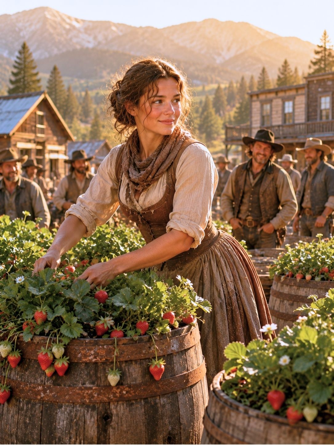 A poor frontier girl planted strawberries in old barrels—then changed the whole valley