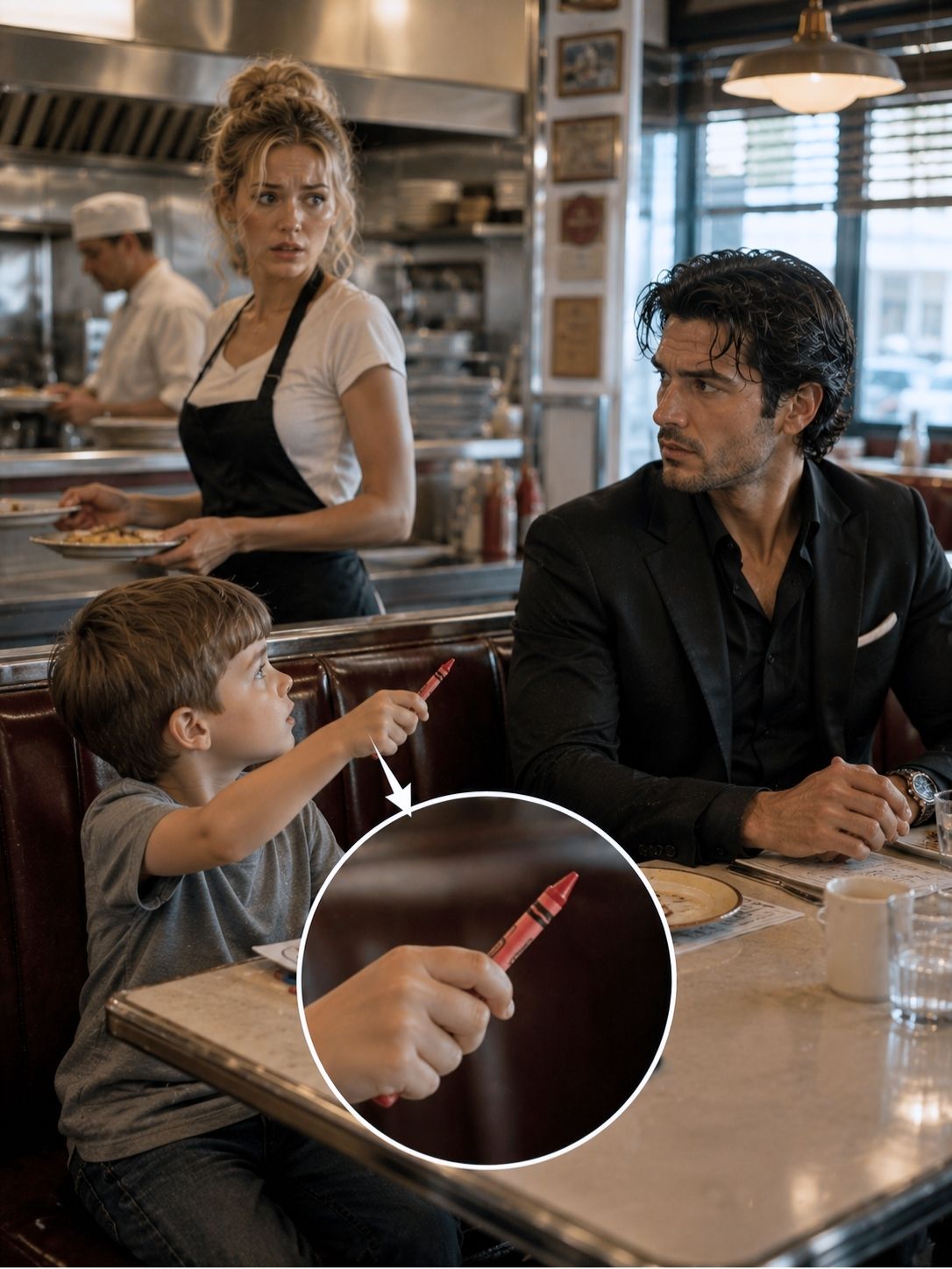 “Sir, You Have My Eyes” — The Waitress’s Son Told the Mafia Boss, Not Knowing He Was His Father