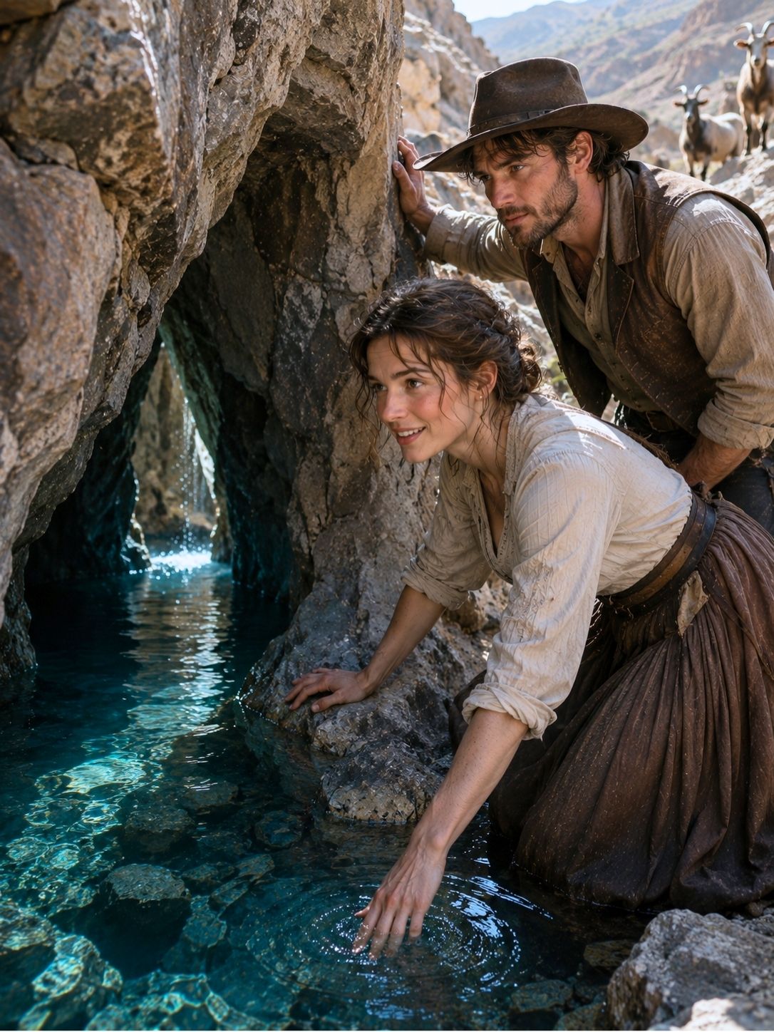 Their goats vanished into a rock crack—what the couple found saved the entire valley
