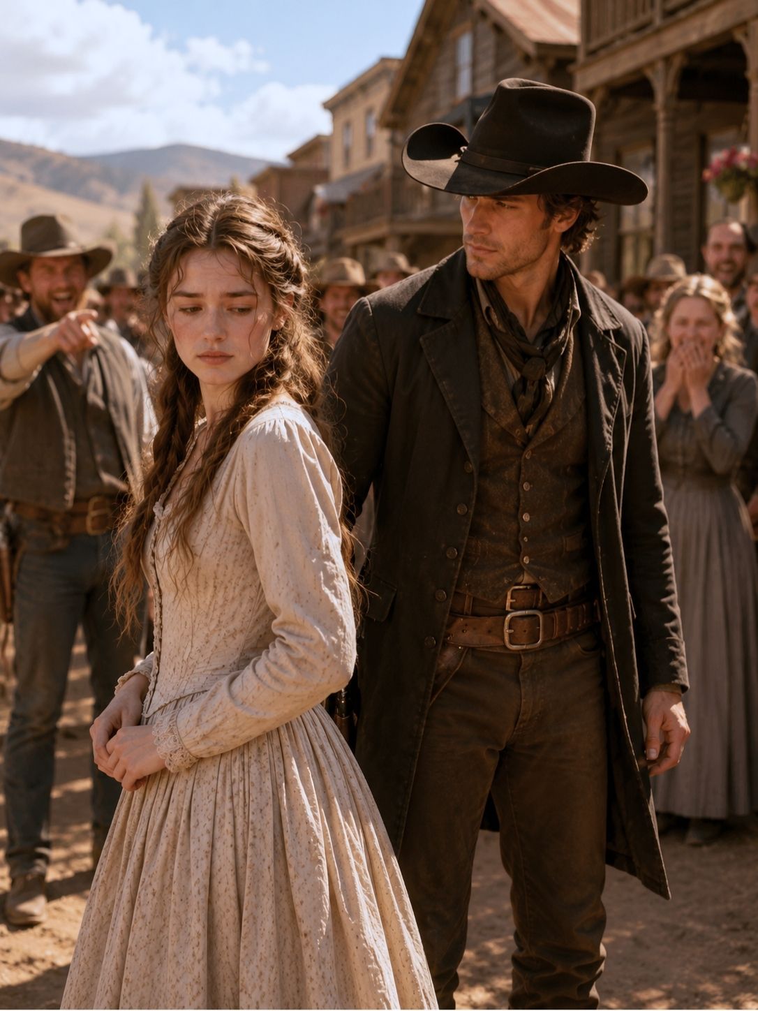 They mocked the “ugly daughter” as a bride—but the cowboy saw a woman worth fighting for