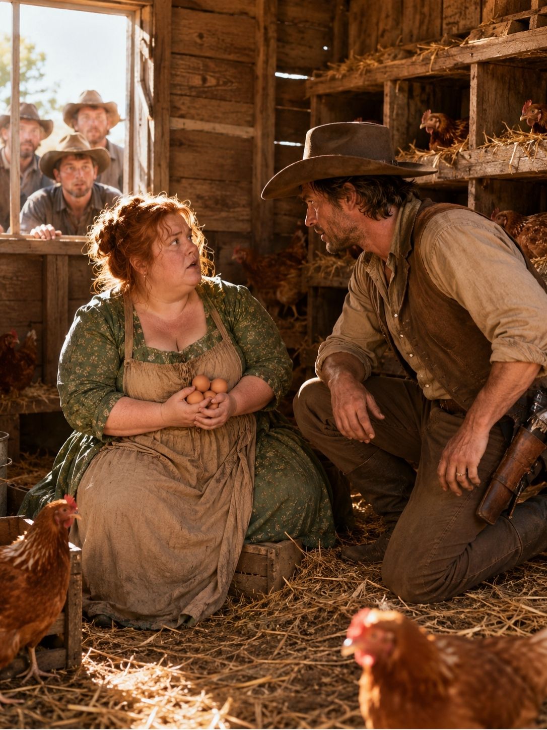 He found her stealing eggs—then asked, “will you work here…or marry me instead?”