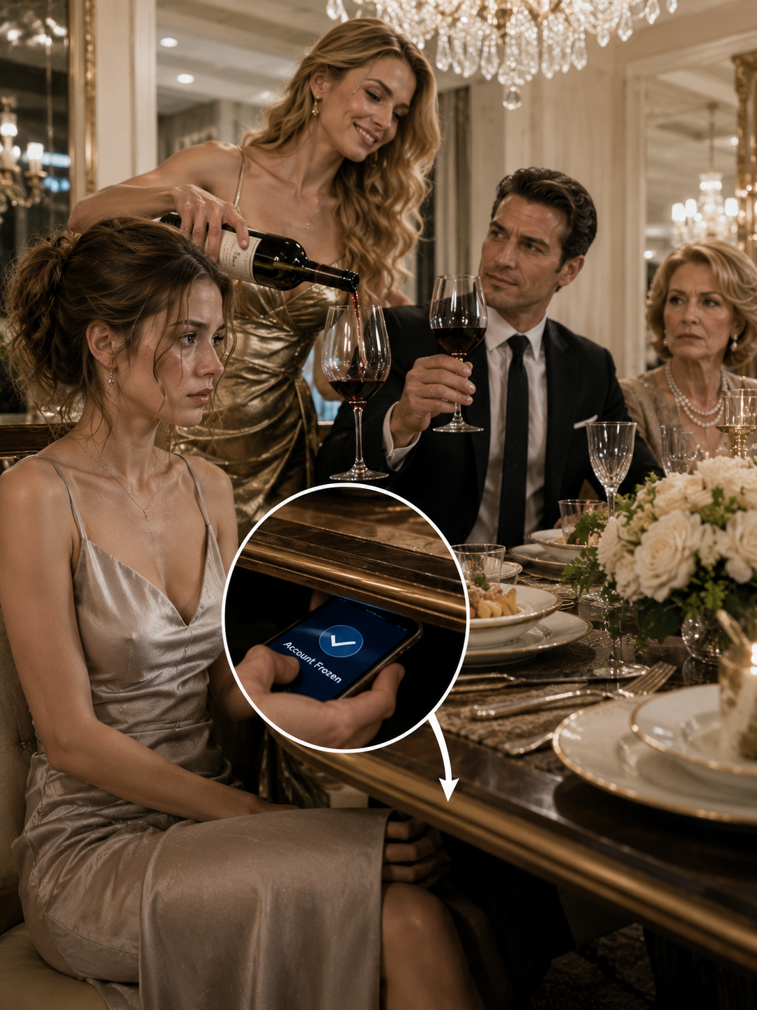 His Mistress Opened the Wine We Saved for Our Twentieth Anniversary — She Didn’t Know My Phone Was Already Unlocked Under the Table