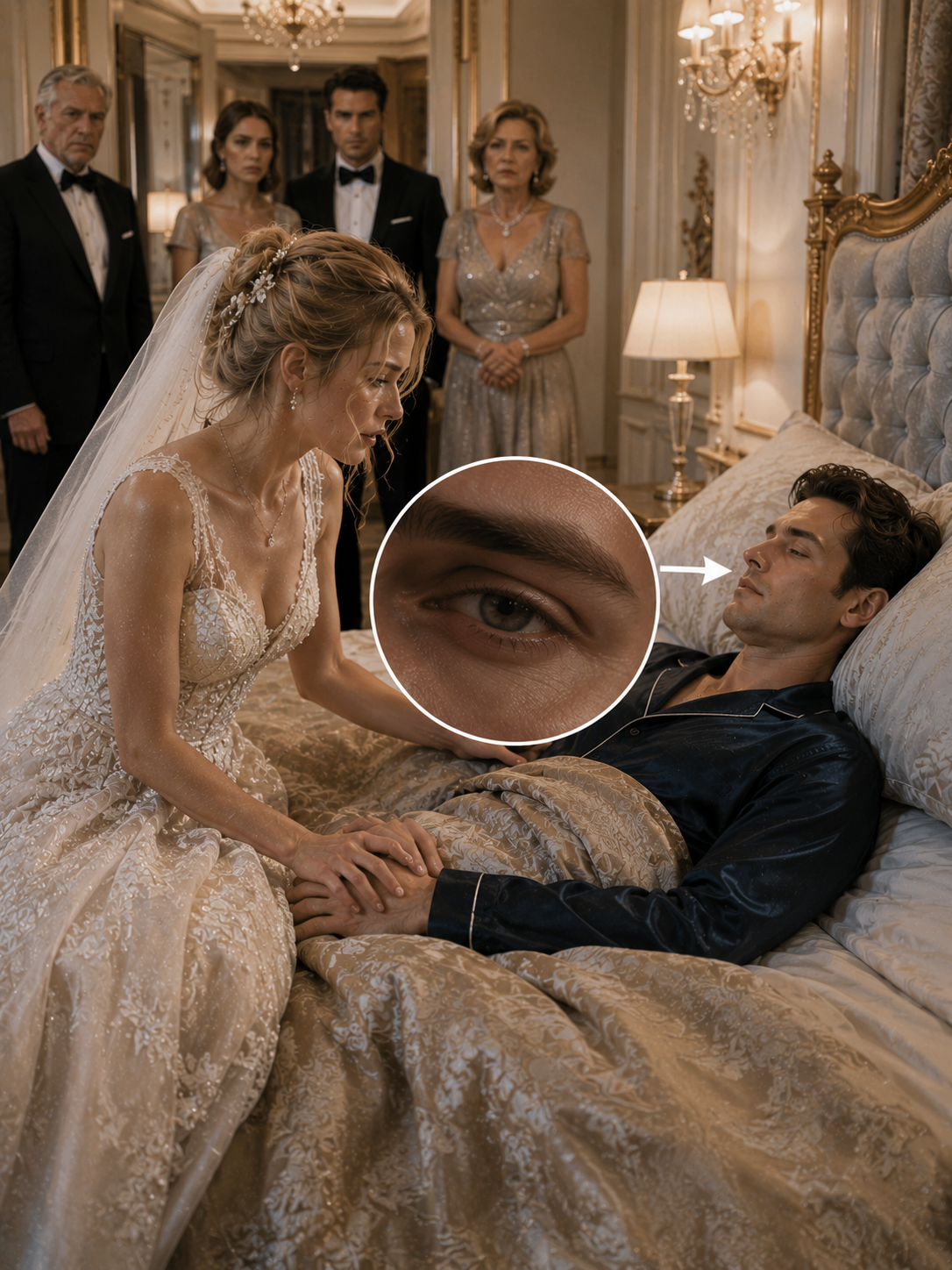 The Day My Father Traded My Future for a Billionaire’s Fortune, I Married a Man Who Hadn’t Opened His Eyes in Nine Months — On Our Wedding Night, He Squeezed My Hand.