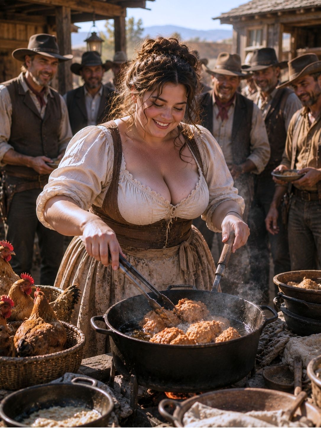 The plus-size woman spent her last dollar on unwanted chickens—then her fried supper sold out by sunset
