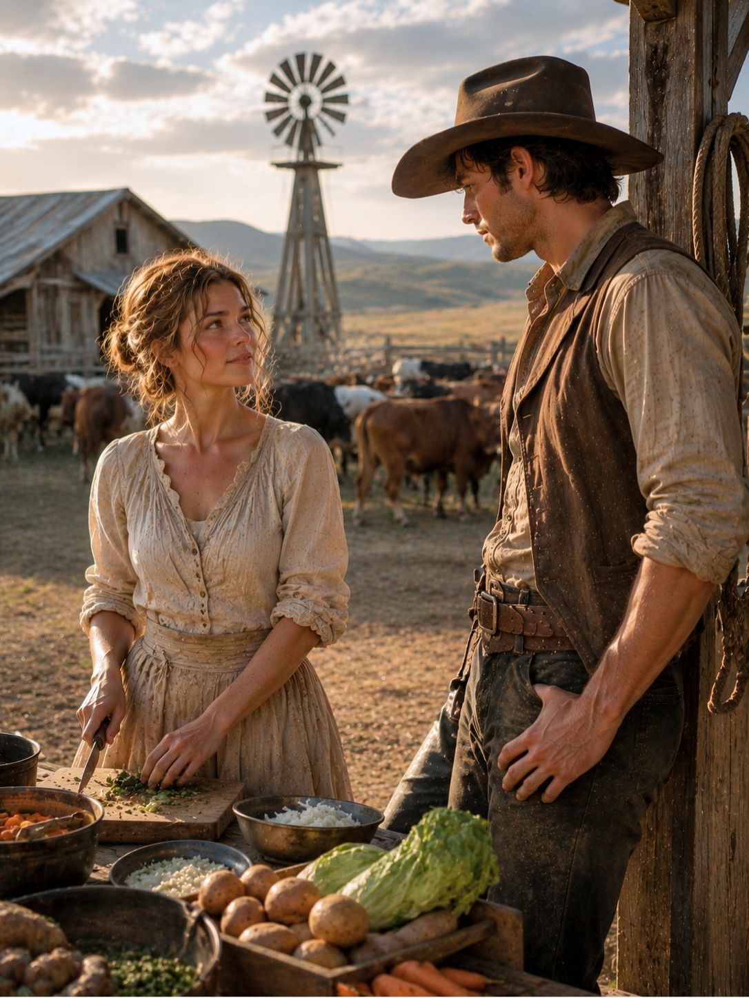 “Can you keep a whole ranch fed?” he asked the unwanted bride—her answer stunned everyone