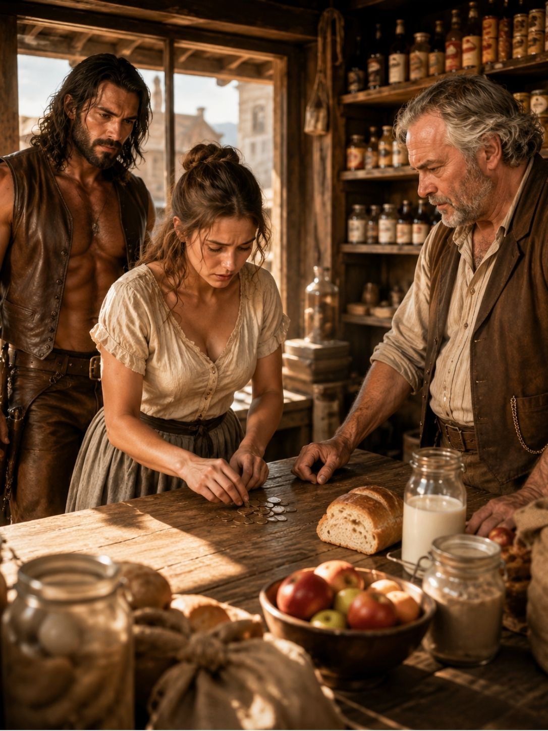She counted coins for one meal, mountain man stepped in and filled her pantry