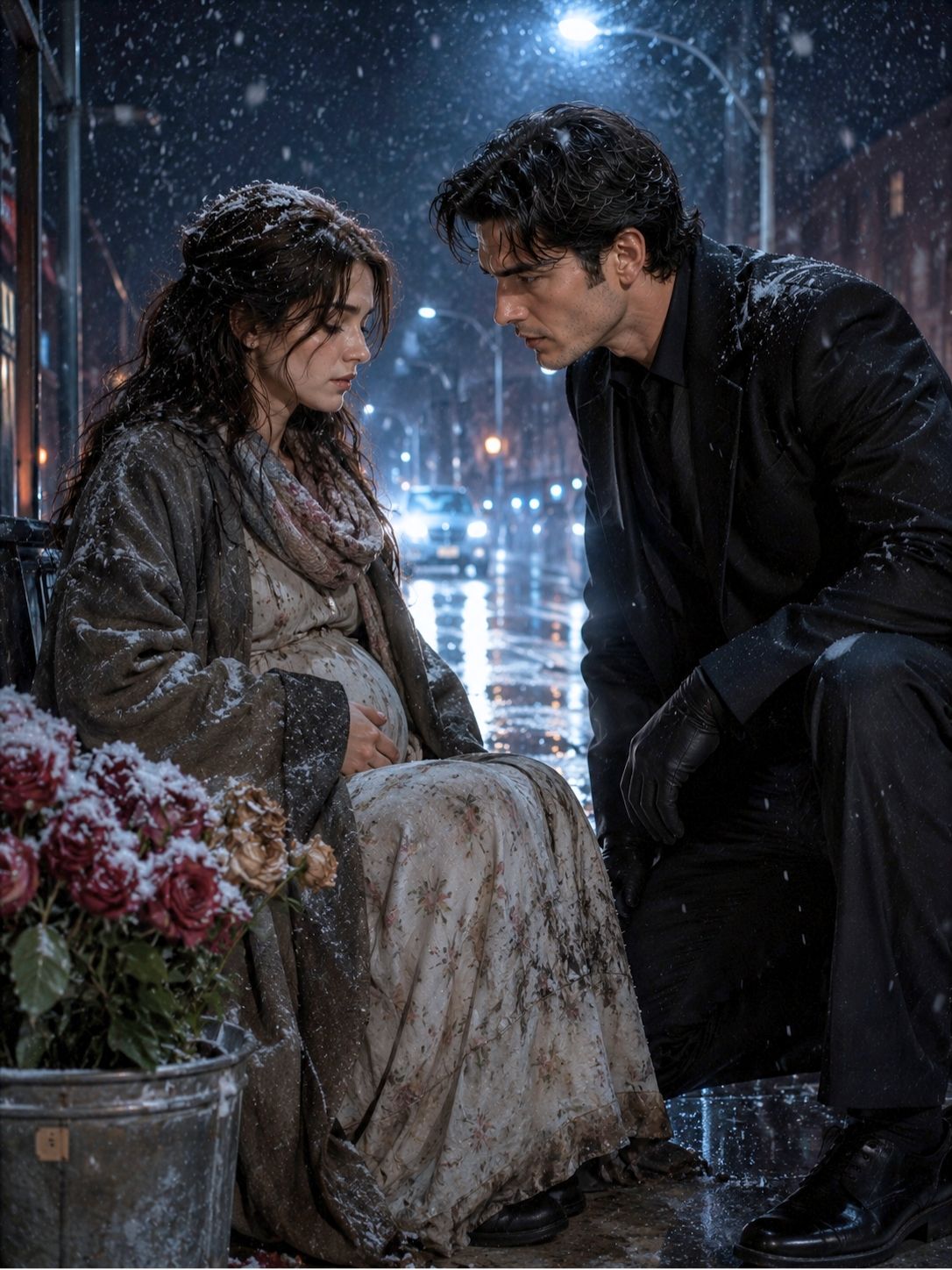The Ruthless Mafia Boss Found His Blind, Pregnant Ex-Wife Selling Roses In A Freezing Chicago Storm—Then Learned The Truth That Shattered His Empire