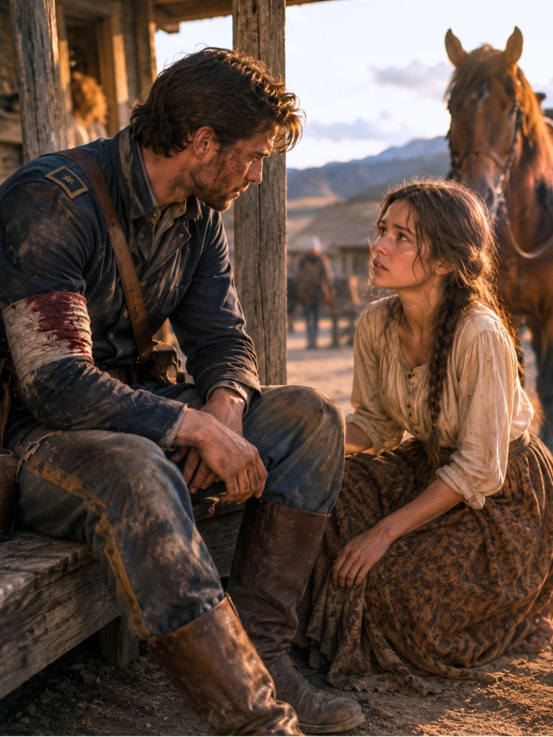 A dying soldier waited at the trading post for dark — but a barefoot girl stepped out of nowhere, looked him dead in the eyes, and said “I know what you’re planning. come meet my ma instead”