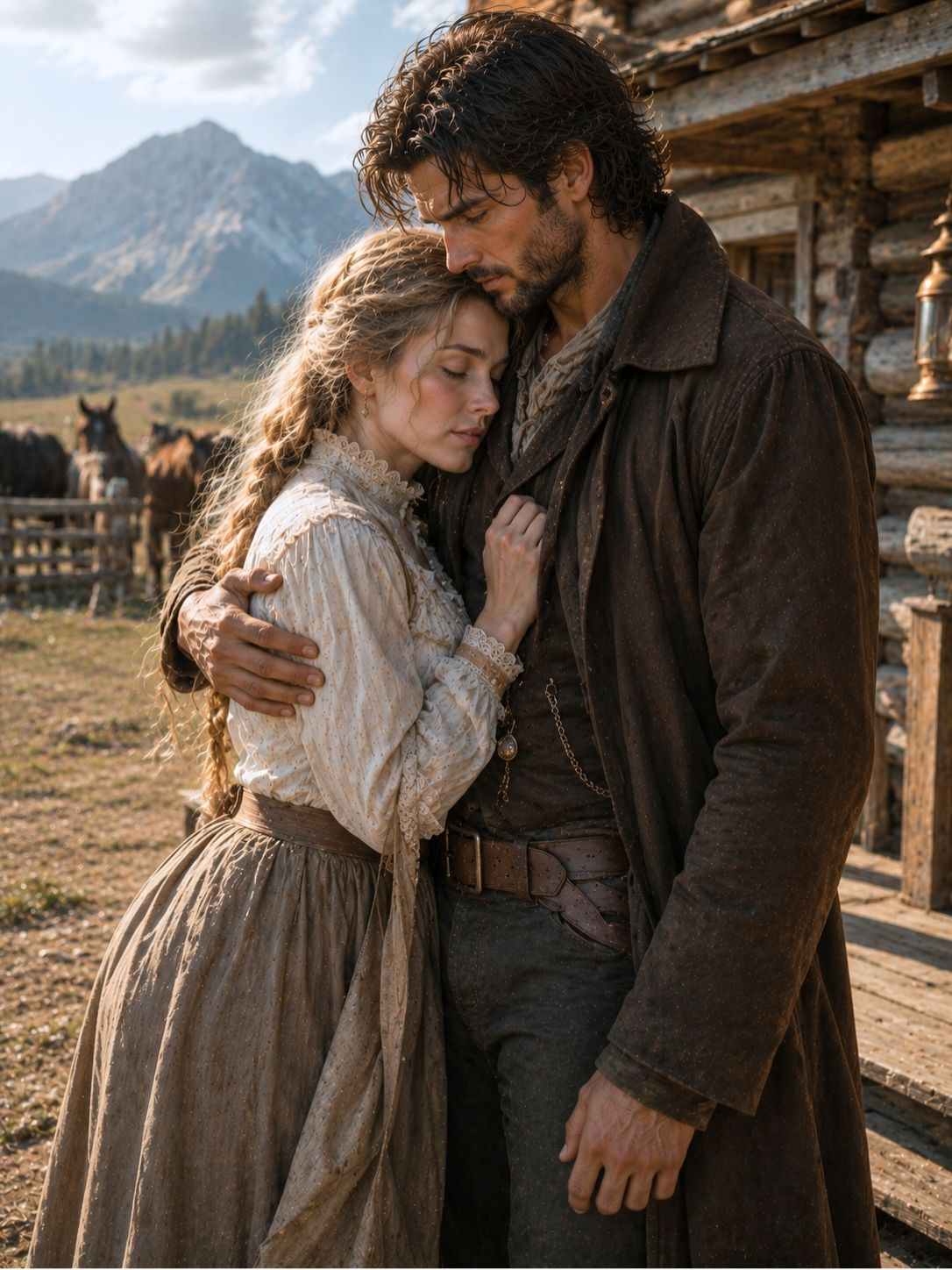 Banished from high society, she found refuge in the arms of a feared mountain man