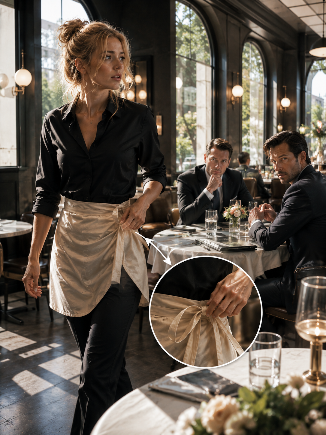 “Don’t Talk, Follow Me” — The Waitress Told the Most Dangerous Man in the City, and Before He Could Ask Why, the Car Behind Them Exploded.