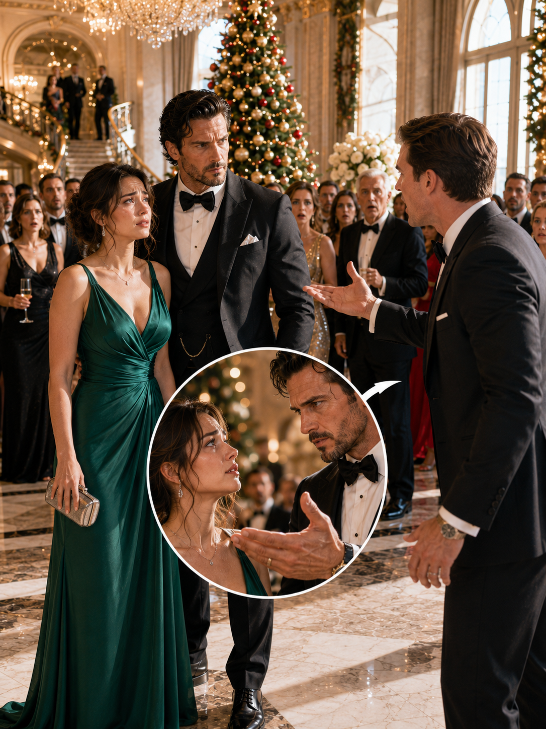 Her Ex Humiliated Her at the Christmas Party—Until a Powerful Mafia Boss Walked In and Said, “She’s Under My Protection.”