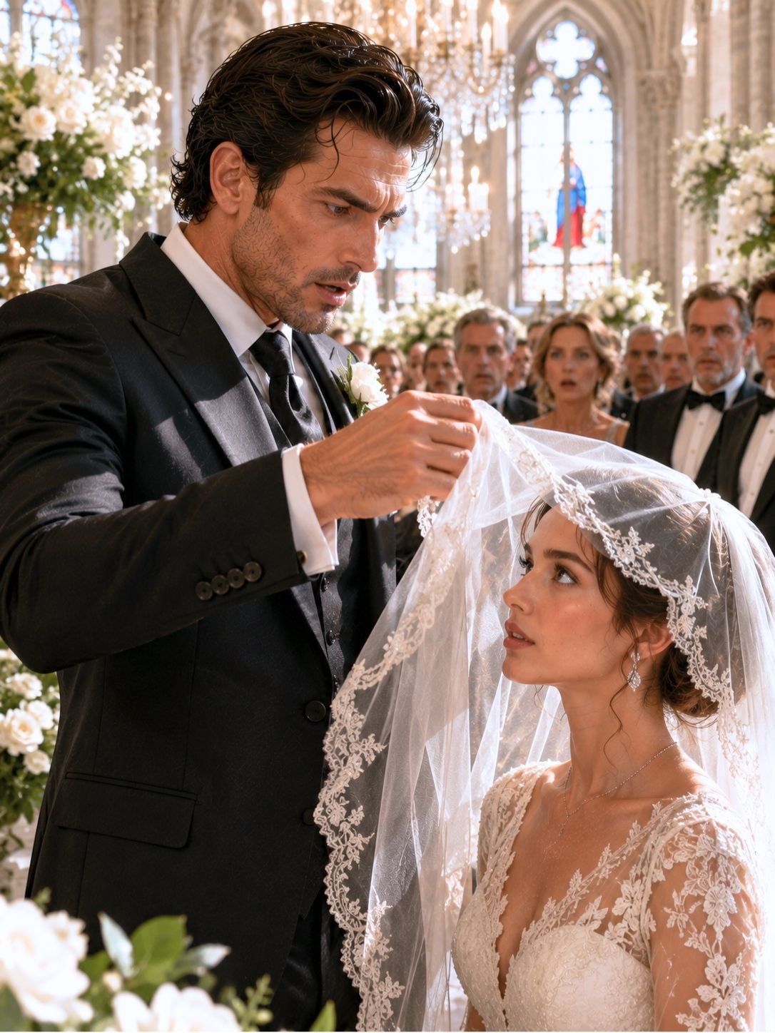 The Mafia Boss Was Forced to Marry the “Hideous” Moretti Girl—Then He Lifted Her Veil and Everything Changed