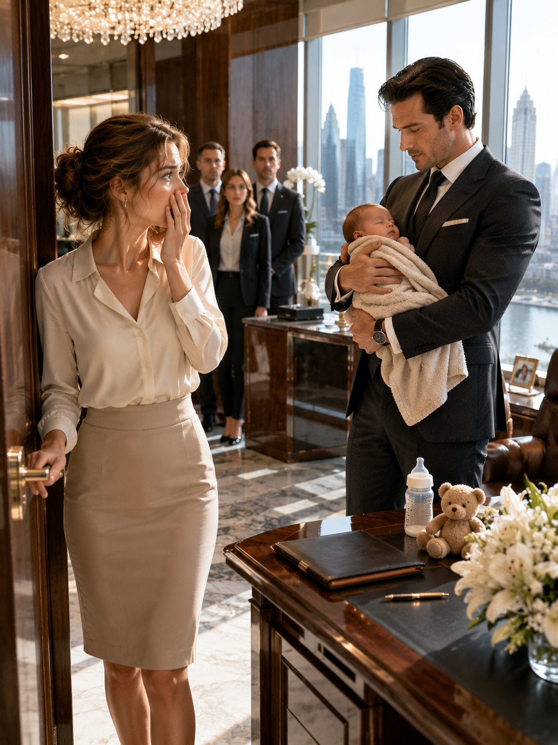 She Expected to Be Fired for Bringing Her Baby to Work—Instead, She Found the Child Sleeping in the Billionaire’s Arms
