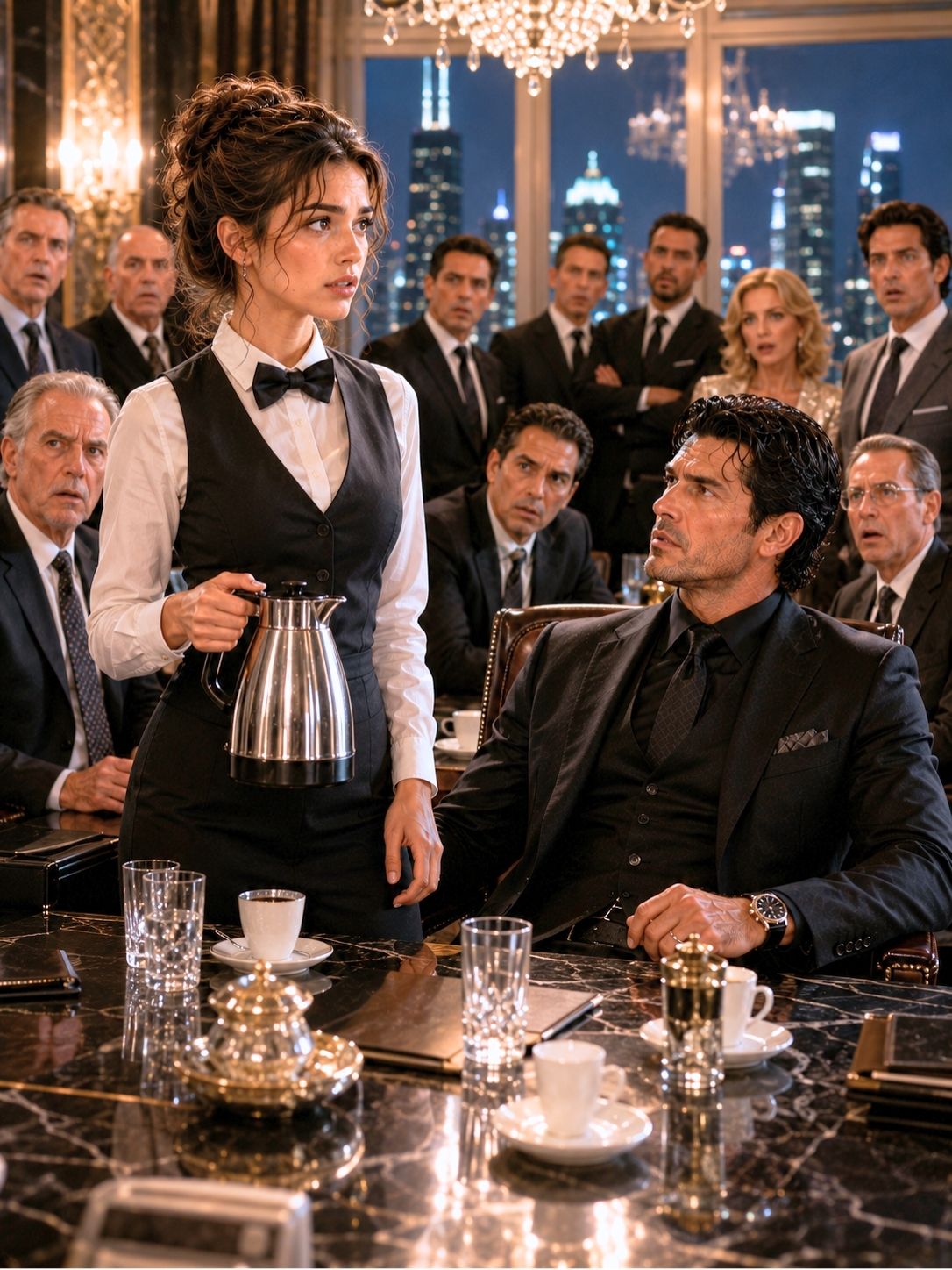 The Night a Billionaire Mafia Boss Was Outnumbered 30 to 1—They Mocked the Waitress Pouring Coffee Until She Took Control of the Room