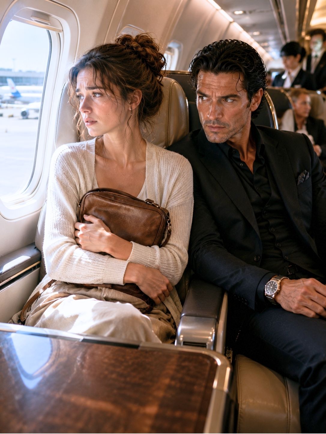 She Fled Her Billionaire Husband With $312 in Her Purse and Boarded a Plane—Unaware the Man Beside Her Was a Mafia Boss