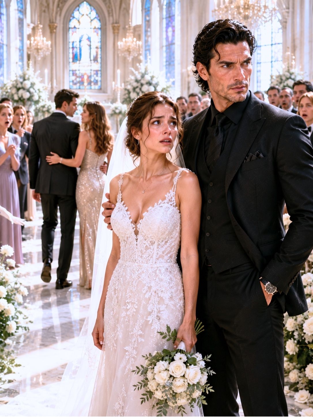 My Groom Left Me at the Altar for His Ex—Then a Dangerous Stranger Stepped Forward and Said, “She’s Under My Protection Now.”