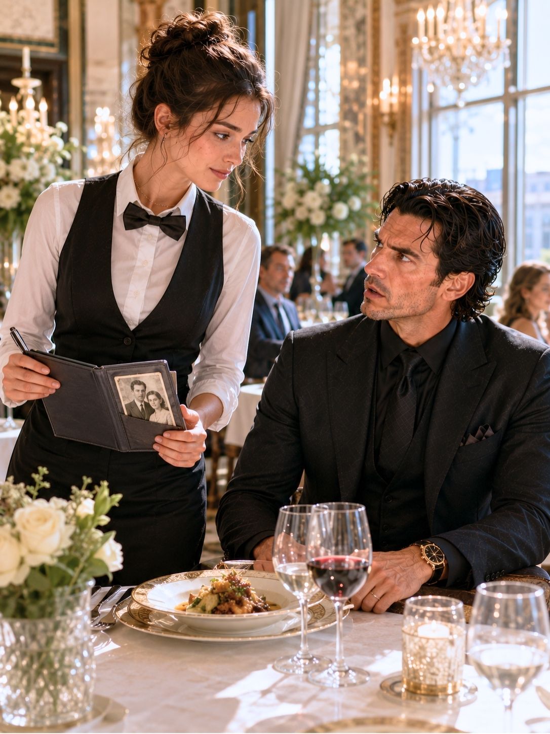 The Mafia Boss Ordered in French—Then the New Waitress Answered Fluently and Revealed a Secret He Never Expected