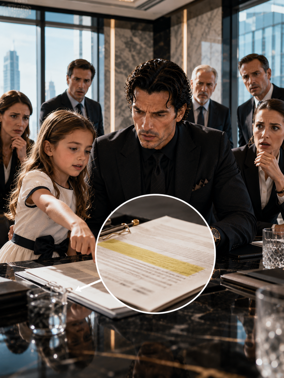 The Little Girl Warned the Mafia Boss to Check the Contract Again—And the Room Went Dead Silent