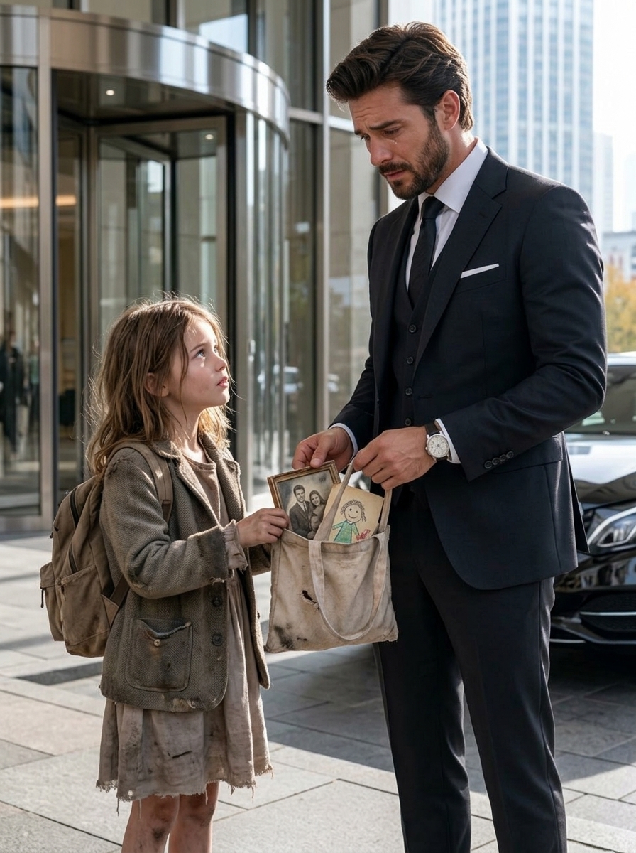 The Little Girl Told a Billionaire She Had Nowhere to Sleep and the Secret in Her Bag Broke Him
