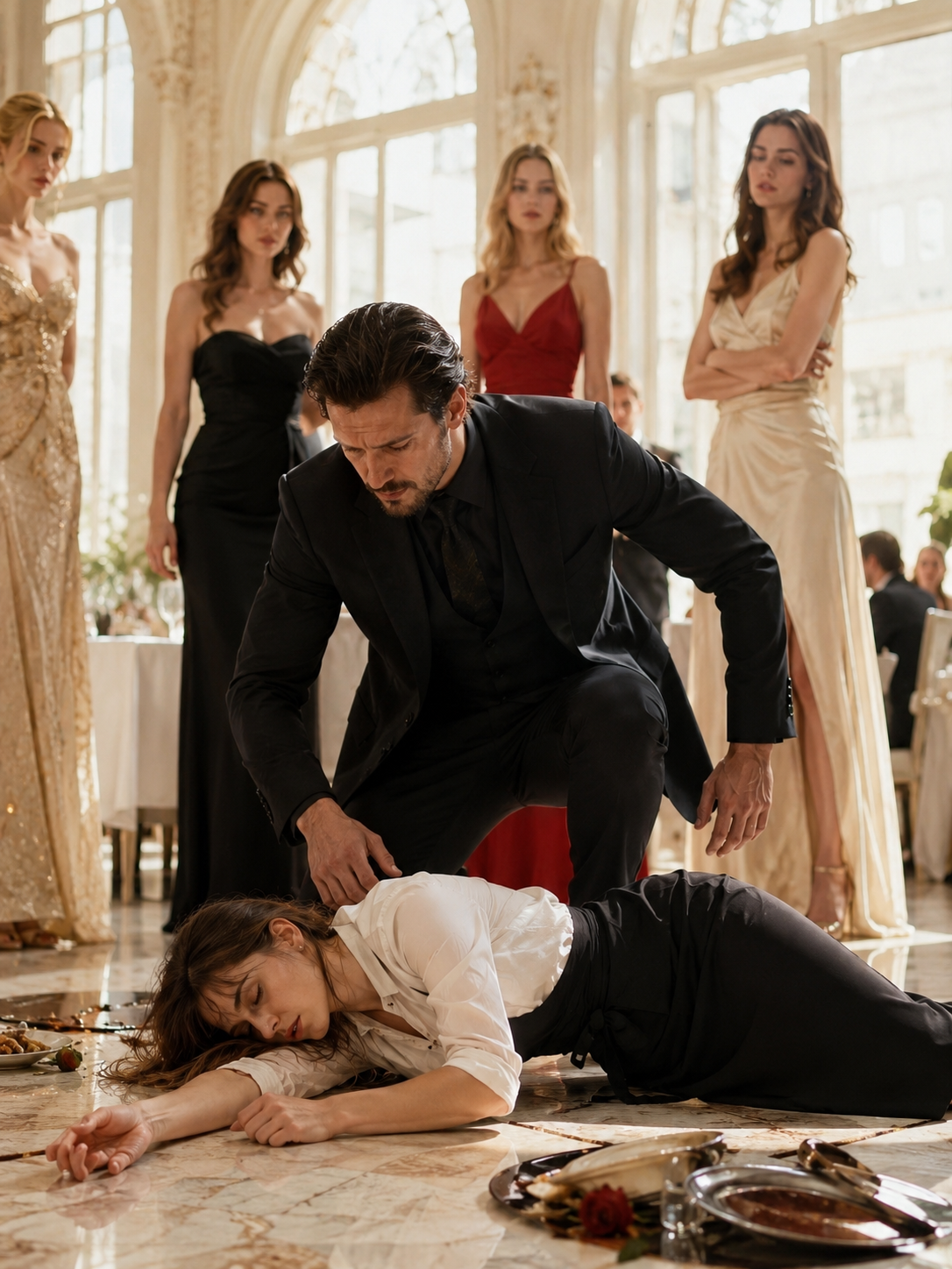 Among five high-society beauties, the mafia boss chose the waitress bleeding on the marble floor