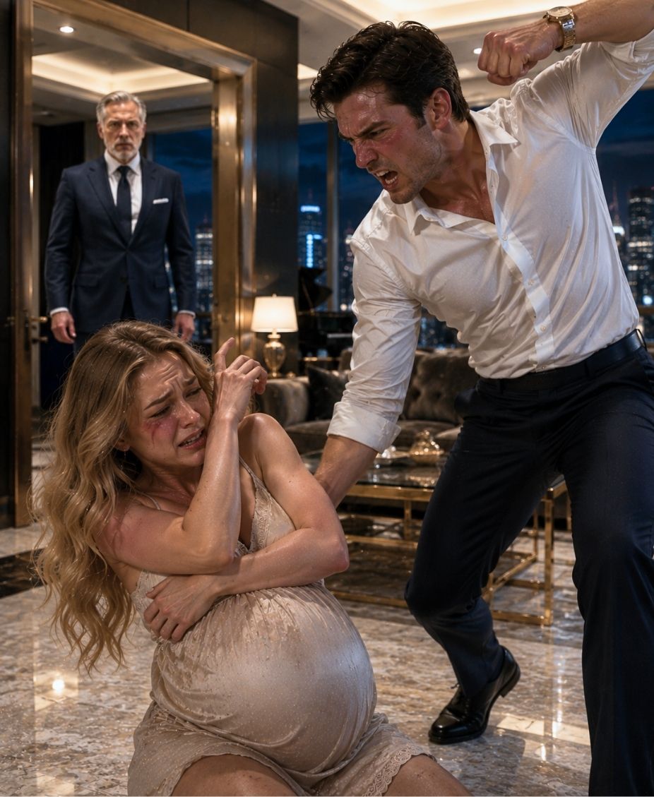 “You’re Nothing Without Me!” My Millionaire Husband Shouted as the Blows Fell—Then My CEO Father Walked In