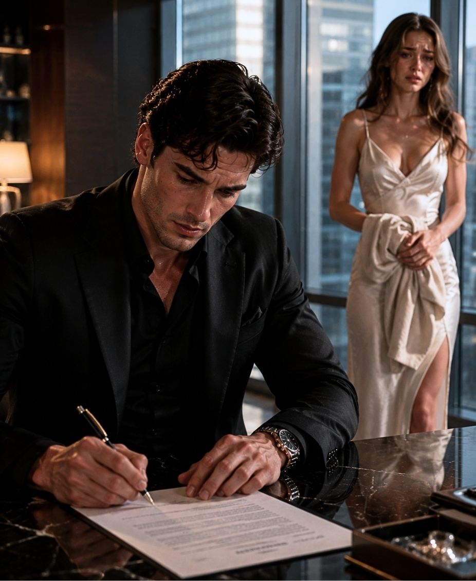 The mafia boss signed the divorce papers with relief on his face — and the woman across the table smiled politely