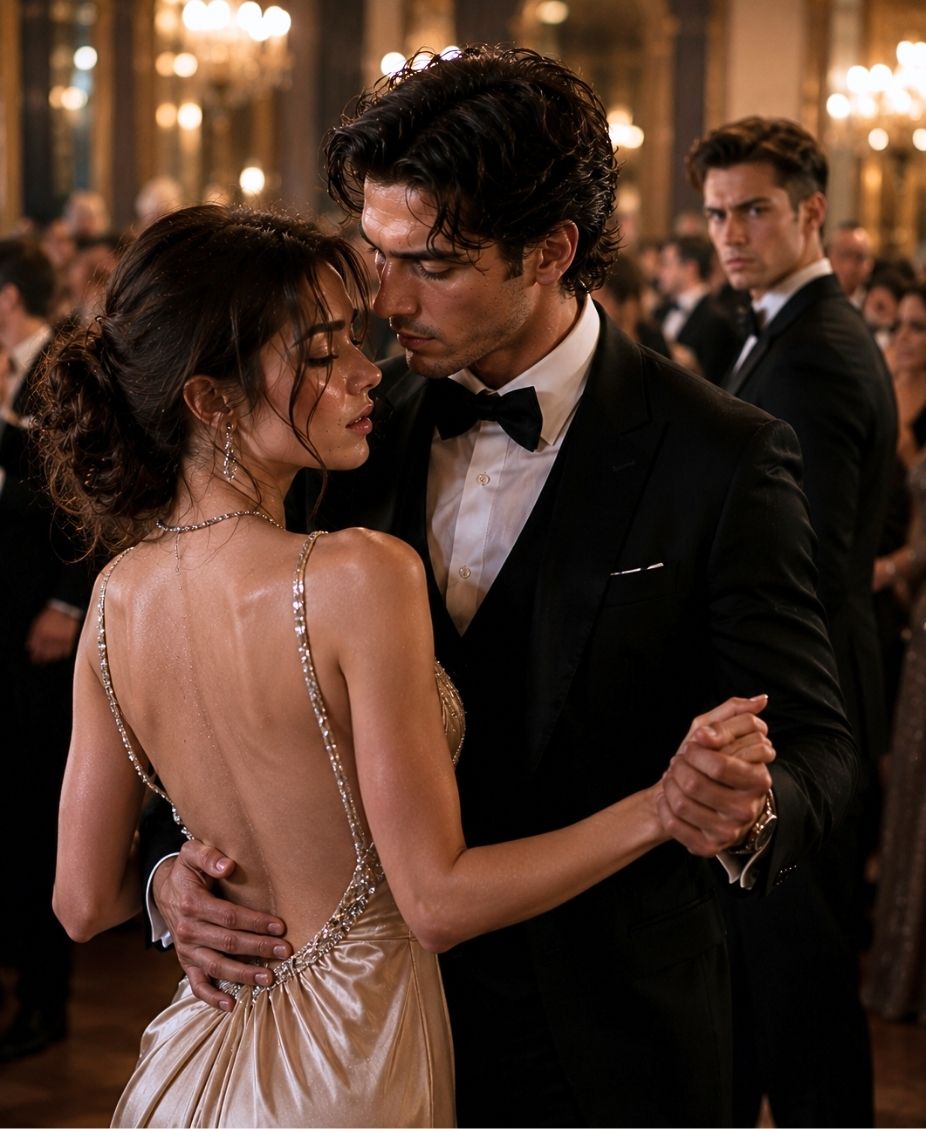 She asked a stranger to dance with her so her ex-boyfriend would stop watching her from across the ballroom
