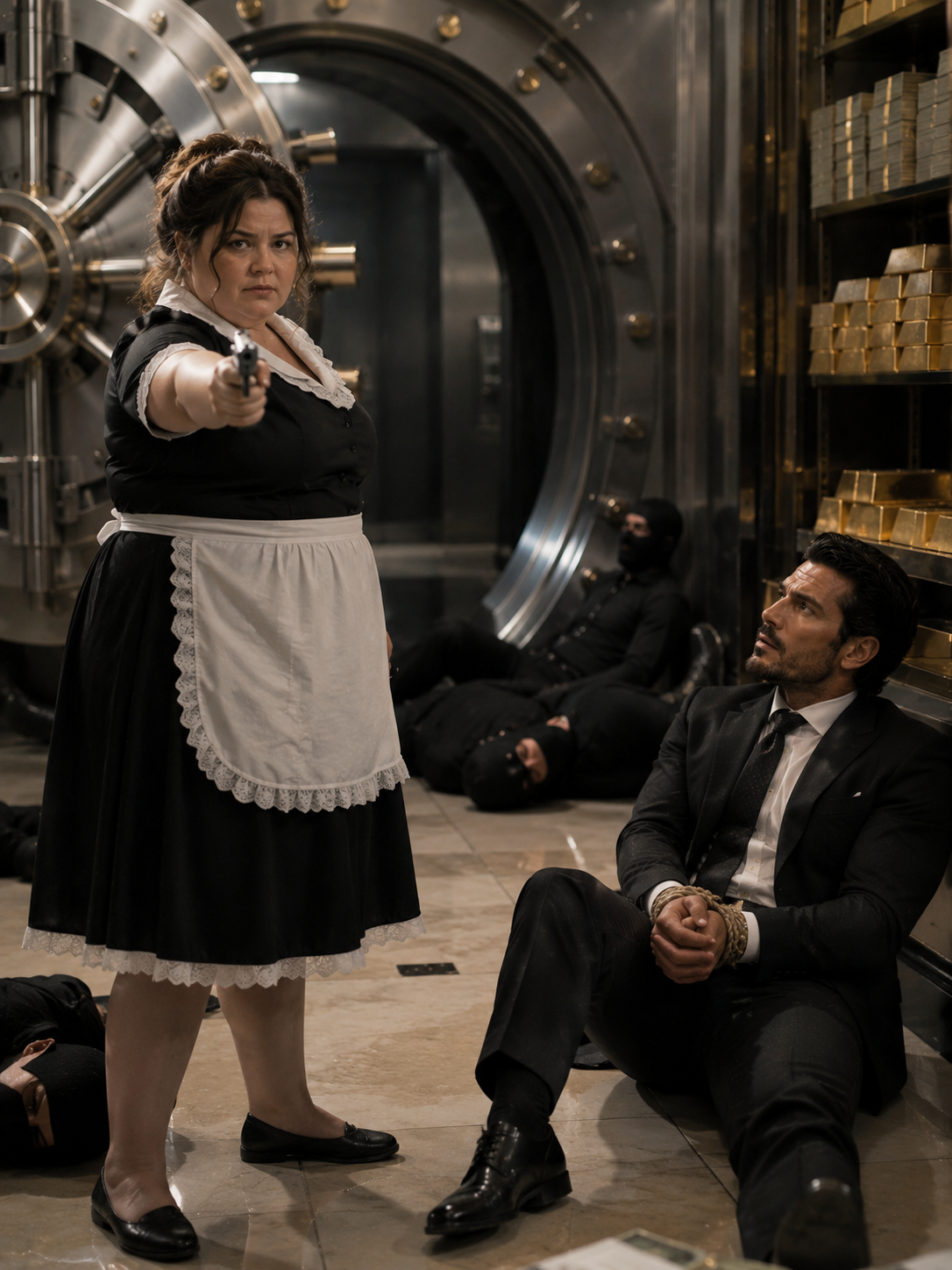 Everyone Mocked the “Fat Maid”—Until She Locked the Mafia Boss in His Vault and Went Hunting Alone