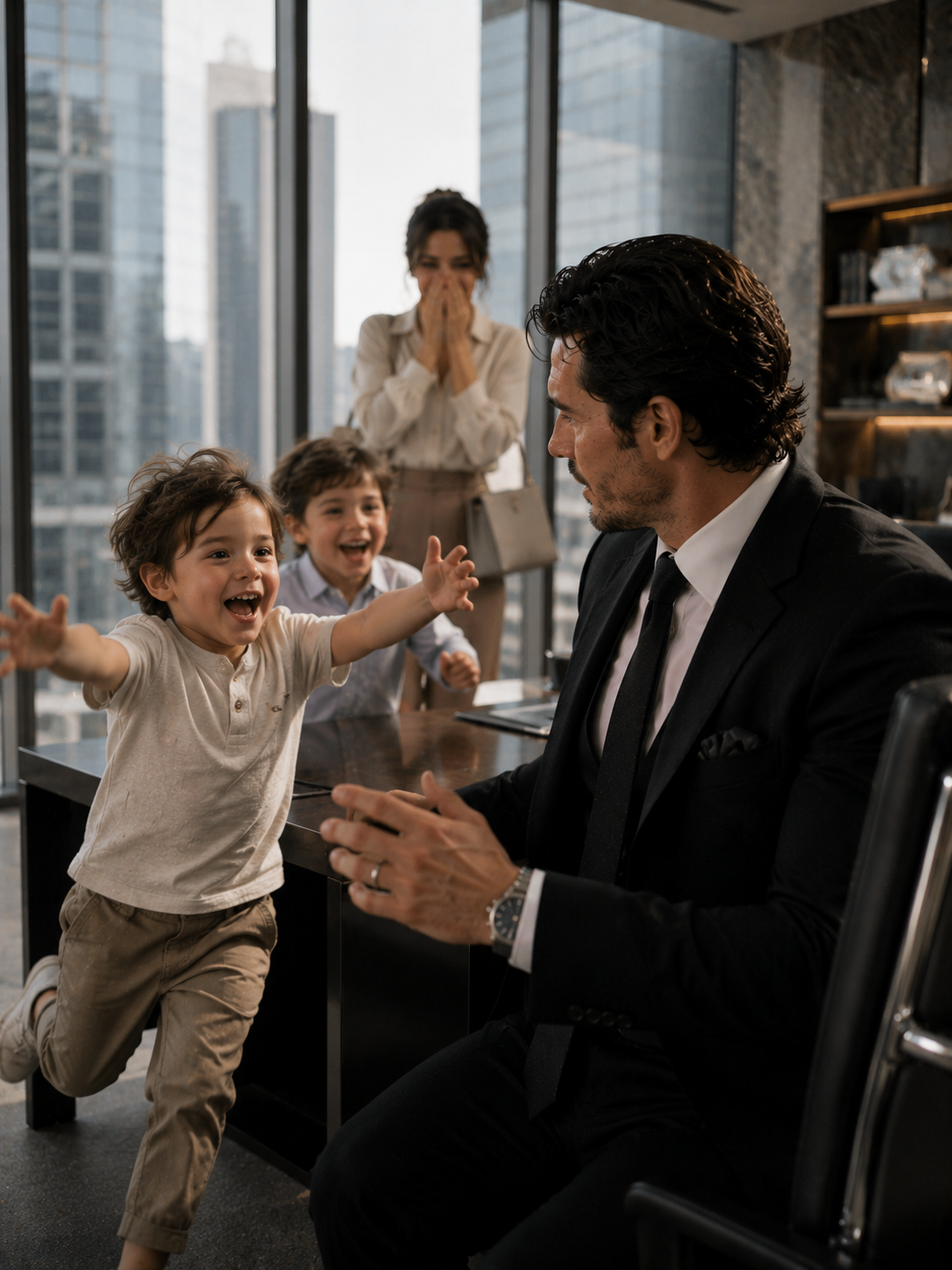 Doctors Said the Billionaire Could Never Have Children—Then Two Little Boys Burst Into His Office Calling Him “Daddy”