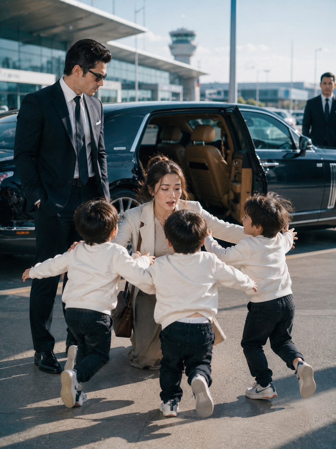 My Billionaire Ex-Husband Sat Beside Me to Mock Me—Then Three Little Boys Ran Up Calling Me “Mom”